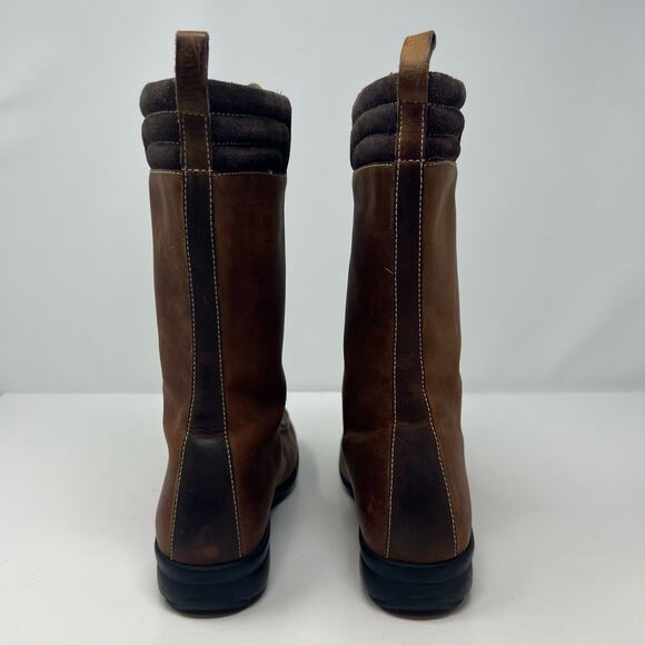 Cole Haan Women's Boots Size 6 Brown Leather Lace Up Waterproof - Picture 7 of 13